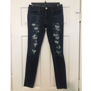 American Eagle ripped skinny jeans